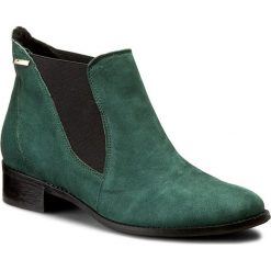 Sztyblety BALDACCINI - 566500-A Zielony Zamsz. Zielone buty zimowe damskie Baldaccini, ze skóry, na obcasie. W wyprzedaży za 239,00 zł.