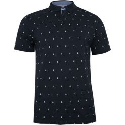 Granatowa Koszulka POLO, Męska, Krótki Rękaw -PAKO JEANS- T-shirt, w Białe Kotwice, Marinistyczna TSPJNSPOLOCAPITAINgr. Niebieskie koszulki męskie Pako Jeans, m, bez wzorów, z bawełny, casualowe, polo, z krótkim rękawem, krótkie. Za 79,00 zł.