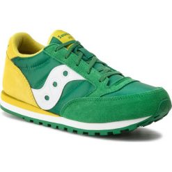 Sneakersy SAUCONY - Jazz Original SK260998 Green/Yel. Zielone trampki chłopięce marki Saucony, bez wzorów, ze skóry, na sznurówki. Za 229,00 zł.