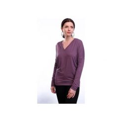 Bluzka OVERSIZE fiolet. Fioletowe bluzki damskie Studio erer, s, bez wzorów, z jeansu, rockowe, bez kołnierzyka, bez rękawów. Za 169,00 zł.