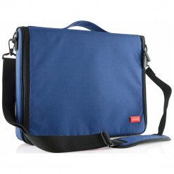 Modecom Torino 15.6" niebieska. Niebieskie torby na laptopa marki Modecom, w paski. Za 79,90 zł.