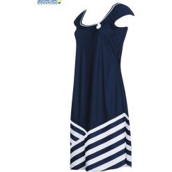 Sukienka plażowa Sunflair Lady in Blue 23329. Niebieskie sukienki damskie SUNFLAIR, na plażę, bez wzorów, bez kołnierzyka, bez rękawów. Za 229,00 zł.