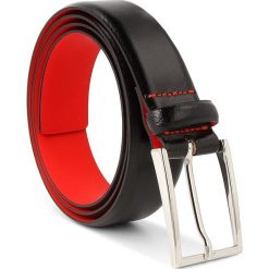 Pasek Męski HUGO - Gavrilo 50176781 Black 001. Czarne paski męskie HUGO, w paski, ze skóry. W wyprzedaży za 139,00 zł.