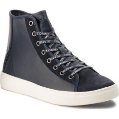 Sneakersy TOMMY JEANS - Light Sneaker Mid EM0EM00125 Ink 006. Niebieskie sneakersy męskie Tommy Jeans, bez zapięcia. W wyprzedaży za 259,00 zł.