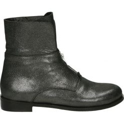 Botki - 7389020 STEEL. Czarne botki damskie skórzane marki Venezia. Za 379,00 zł.