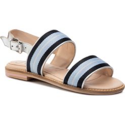 Sandały JOOP! - 4140004457 Light Blue 401. Niebieskie klapki damskie JOOP!, bez wzorów, ze skóry ekologicznej, bez obcasa, na obcasie. W wyprzedaży za 219,00 zł.