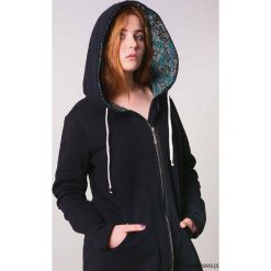 EveryDay Blouse/ Coat \CZARNA KAPTUR WZÓR. Czarne bluzy damskie Pakamera, l, bez wzorów, bez rękawów, bez kaptura. Za 199,00 zł.