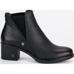 BOTKI SZTYBLETY NA OBCASIE VINCEZA. Czarne botki damskie na obcasie marki Vinceza. Za 151,90 zł.