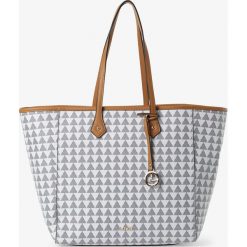 L.Credi - Damska torba shopper z torebką wewnętrzną, biały. Białe torby damskie na zakupy L.Credi, bez wzorów, bez dodatków. Za 299,95 zł.