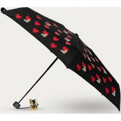 Moschino - Parasol. Czarne parasole MOSCHINO, bez wzorów. Za 319,90 zł.