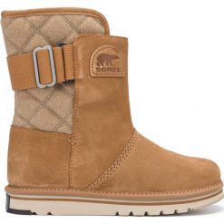 Sorel Newbie™ Śniegowce Brązowy. Pomarańczowe śniegowce damskie Sorel, na zimę, ze skóry. Za 447,95 zł.