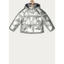 Tommy Hilfiger - Kurtka dziecięca 110-176 cm. Czerwone kurtki dziewczęce TOMMY HILFIGER, bez wzorów, z poliesteru, krótkie, z kapturem. Za 599,90 zł.