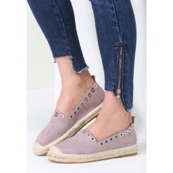Espadryle damskie: Fioletowe Espadryle This Is Love