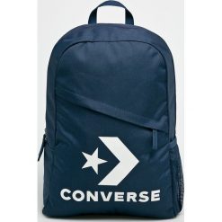 Converse - Plecak. Niebieskie plecaki męskie Converse, z nadrukiem, z poliesteru. W wyprzedaży za 79,90 zł.