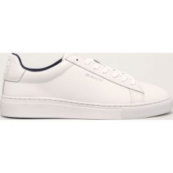 Gant - Buty skórzane Mc Julien. Białe sneakersy męskie GANT, ze skóry, na sznurówki. Za 519,90 zł.