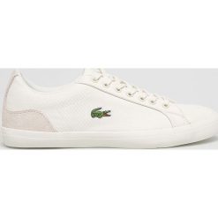 Lacoste - Tenisówki. Białe trampki męskie Lacoste, ze skóry, na sznurówki. W wyprzedaży za 179,90 zł.