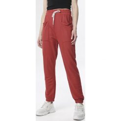 Łososiowe Spodnie Raisea. Różowe spodnie damskie Born2be, xl, z dzianiny, sportowe. Za 49,99 zł.