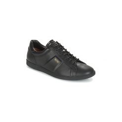 Buty BOSS Casual RUMBA TENN NA. Czarne trampki męskie marki BOSS Casual, bez wzorów, casualowe, bez zapięcia. Za 749,00 zł.
