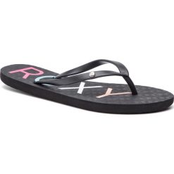 Japonki ROXY - ARJL100681 Bk5. Czarne klapki damskie Roxy, bez wzorów, z tworzywa sztucznego, bez obcasa. W wyprzedaży za 59,00 zł.