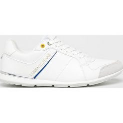 Versace Jeans - Buty. Białe buty sportowe męskie Versace Jeans, z jeansu, na sznurówki. W wyprzedaży za 349,90 zł.