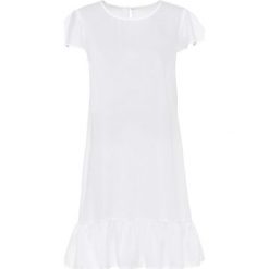 Sukienka TENCEL™ lyocell bonprix biały. Białe sukienki damskie bonprix, na lato, bez wzorów, z lyocellu, bez kołnierzyka, bez rękawów. Za 99,99 zł.