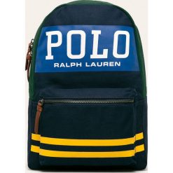 Polo Ralph Lauren - Plecak. Niebieskie plecaki męskie Polo Ralph Lauren, z nadrukiem, z bawełny. Za 989,90 zł.