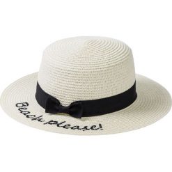 Kapelusze damskie: Kapelusz słomkowy „Beach Please” bonprix naturalno-czarny