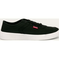 Levi's - Tenisówki. Czarne trampki i tenisówki damskie Levi's®, bez wzorów, z gumy, na sznurówki. W wyprzedaży za 119,90 zł.