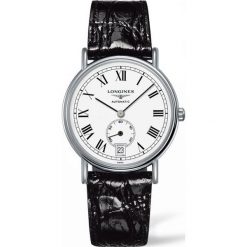 LONGINES LES GRANDES L4.805.4.11.2. Białe zegarki męskie marki LONGINES, ze stali. Za 4880,00 zł.