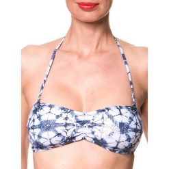 Biustonosz bikini "Siramisu" w kolorze niebiesko-białym. Niebieskie stroje kąpielowe dwuczęściowe damskie marki Brunotti. W wyprzedaży za 56,95 zł.