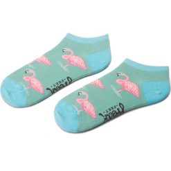 Skarpety Niskie Damskie FREAK FEET - SFLA-MIE Kolorowy Zielony. Zielone skarpetki damskie Freak Feet, bez wzorów, z elastanu. Za 14,99 zł.