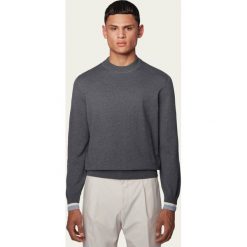 Sweter Boss Ifeo 50430093. Niebieskie swetry męskie Boss, xl, bez wzorów, klasyczne, z klasycznym kołnierzykiem, bez kaptura. Za 549,00 zł.