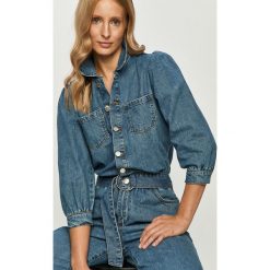 Only - Kombinezon jeansowy. Niebieskie kombinezony damskie ONLY, na co dzień, bez wzorów, z bawełny, casualowe, bez kołnierzyka, z długim rękawem, długie. Za 259,90 zł.