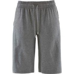 Bermudy z dżerseju bonprix szary melanż. Szare szorty damskie bonprix, melanż, z wiskozy. Za 69,99 zł.