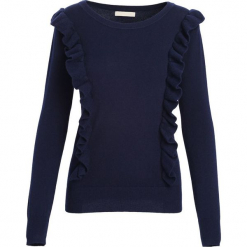 Granatowy Sweter Hold You. Niebieskie swetry klasyczne damskie marki Born2be, na jesień, l. Za 29,99 zł.