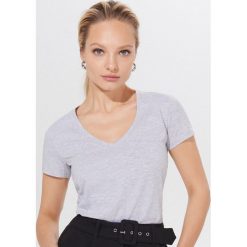 Koszulka z bawełny organicznej Eco Aware - Szary. Szare koszulki damskie Mohito, s, z bawełny. Za 29,99 zł.
