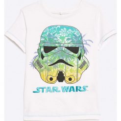 Name it - T-shirt. Szare t-shirty chłopięce marki Name it, l, z nadrukiem, z elastanu, z okrągłym kołnierzem. W wyprzedaży za 59,90 zł.