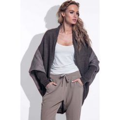 Espresso Dwubarwny Nietoperzowy Kardigan. Pomarańczowe piżamy damskie Molly.pl, s, bez wzorów, z jeansu, z długim rękawem, długie, bez kaptura. Za 90,00 zł.