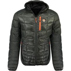 Kurtka przejściowa "Bellix" w kolorze antracytowym. Szare płaszcze męskie Geographical Norway Men, s, z aplikacjami, bez kaptura. W wyprzedaży za 229,95 zł.