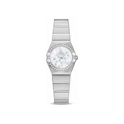 ZEGAREK OMEGA CONSELLATION 123.15.24.60.05.003. Białe zegarki damskie marki OMEGA, ze stali. Za 19600,00 zł.