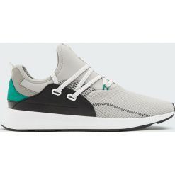 Szare buty sportowe w stylu skarpety strap. Szare buty sportowe męskie marki Pull&Bear, bez zapięcia. Za 96,90 zł.