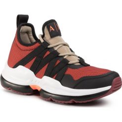 Sneakersy ARMANI EXCHANGE - XUX056 XV214 P084 Oran.Fluo/Bord/Blk. Czerwone sneakersy męskie Armani Exchange, bez zapięcia. Za 869,00 zł.