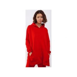 Bluza damska ALEX. Czerwone bluzy damskie Martino demi, s, bez wzorów, z tkaniny, bez rękawów, z kapturem. Za 399,00 zł.
