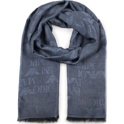 Szal Emporio Armani 625237 8P304 13833. Niebieskie szaliki damskie Emporio Armani, bez wzorów. W wyprzedaży za 319,00 zł.