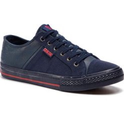 Tenisówki BIG STAR - DD174257 Navy. Niebieskie półbuty męskie marki BIG STAR, na co dzień, bez wzorów, z gumy, eleganckie, bez zapięcia. Za 119,00 zł.