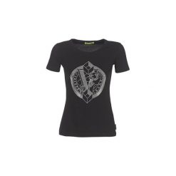 T-shirty z krótkim rękawem Versace Jeans B2HRA7T3. Czarne t-shirty damskie Versace Jeans, l, z jeansu. Za 375,20 zł.