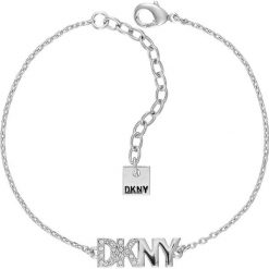 Dkny - Bransoletka. Szare bransoletki damskie DKNY, z kryształem, metalowe. Za 229,90 zł.
