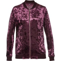 Bluzy damskie: Bluza rozpinana aksamitna bonprix czarny bez z połyskiem