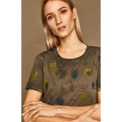 Medicine - T-shirt by Patrycja Podkościelny. Czarne bluzki damskie MEDICINE, s, z bawełny, z okrągłym kołnierzem. Za 59,90 zł.