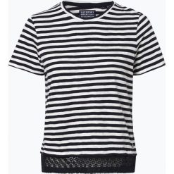 Superdry - T-shirt damski, niebieski. Niebieskie t-shirty damskie Superdry, m, w koronkowe wzory, z koronki, eleganckie, bez kołnierzyka. Za 179,95 zł.